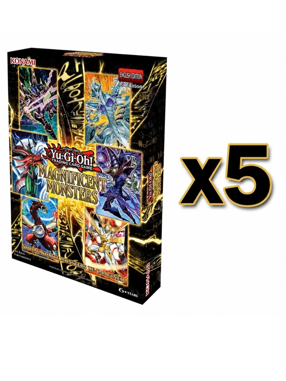 Yu-Gi-Oh! Magnificent Monsters Booster Box - Black (Pack of 5)